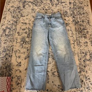 MOTHER High Rise Light Blue Jeans
